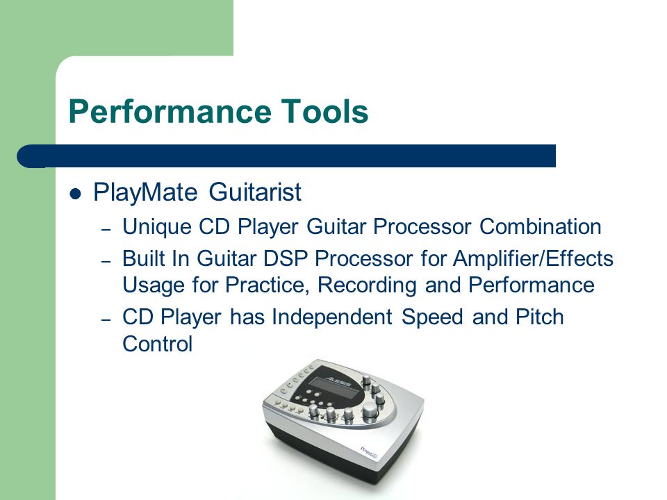 Performance Tools PlayMate Vocalist PlayMate Guitarist X Guitar